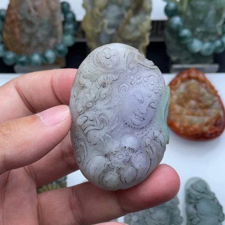 未镶嵌定制翡翠佛魔一念