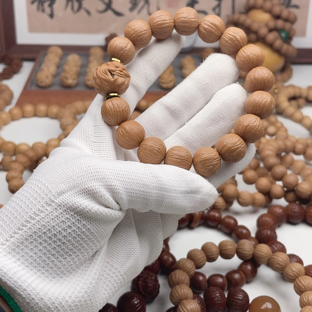 猴头核桃吊坠金**资猴头