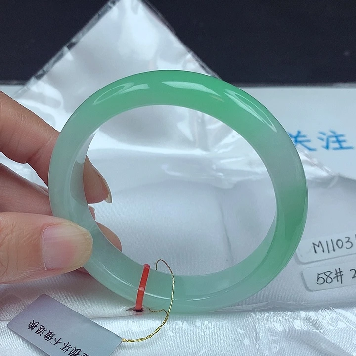 未镶嵌手镯翡翠58圈0318