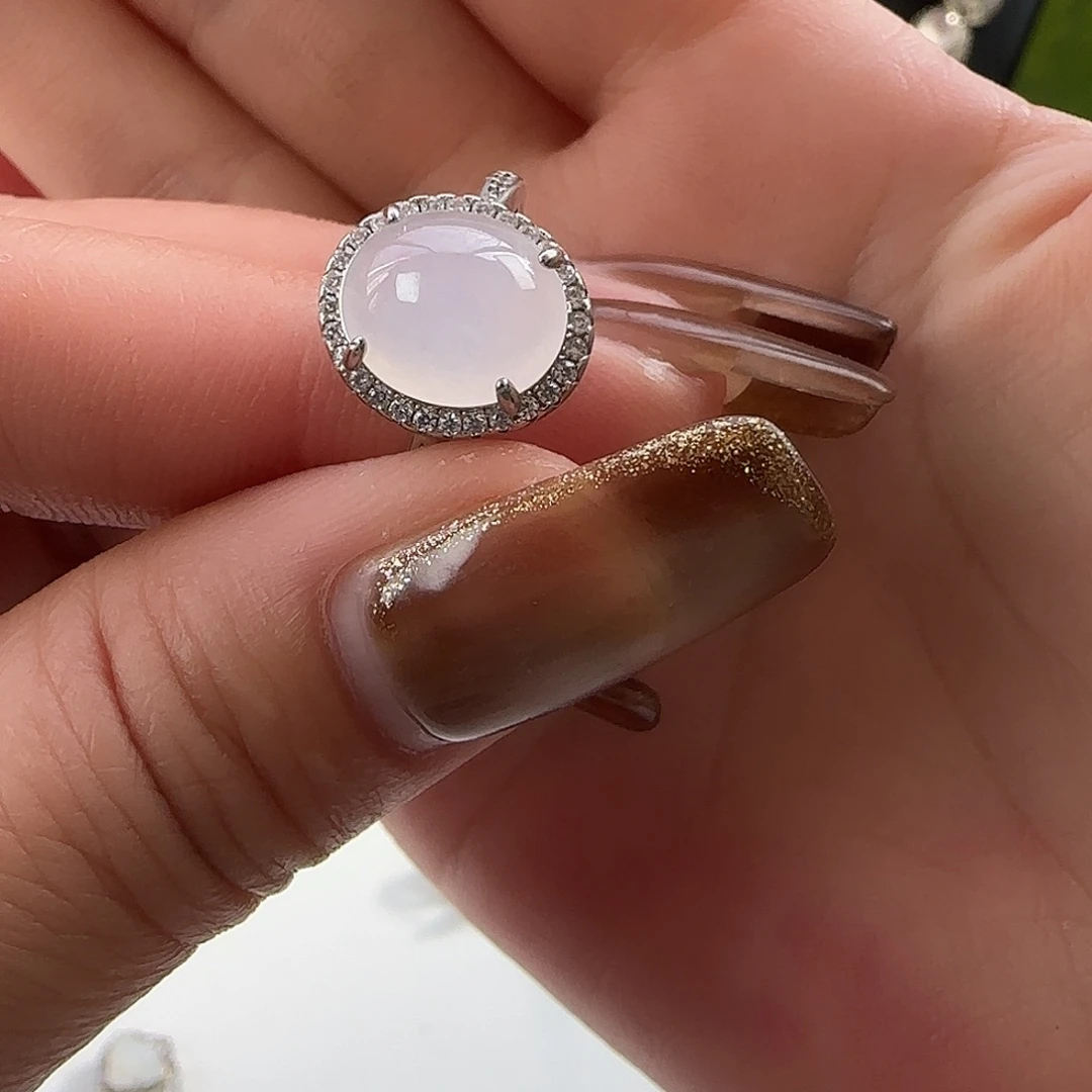 翡翠银S925镶嵌戒指