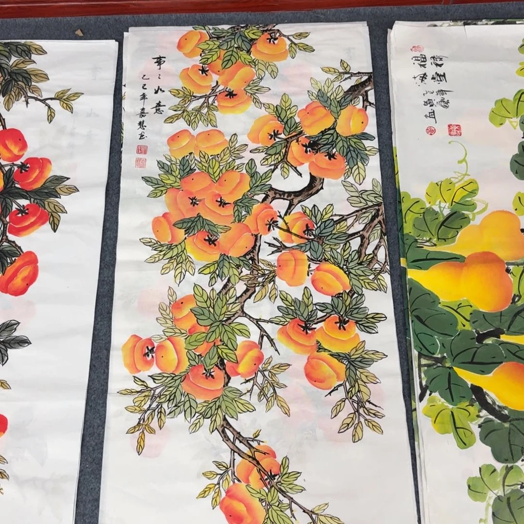 国画三尺尺寸50X100纯手绘作品