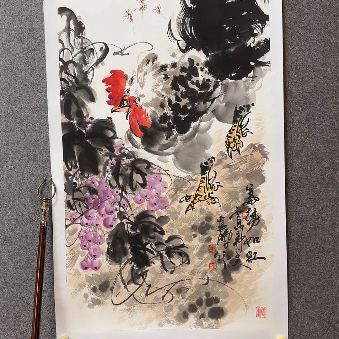 国画娄鹏老师手绘作品
