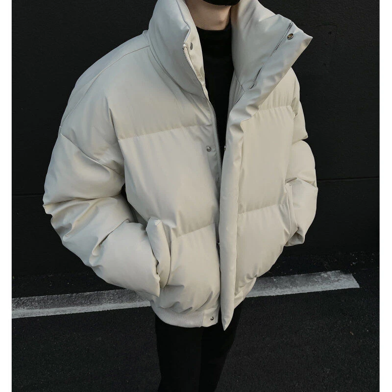 短款面包服男冬季加厚PU皮棉衣外套韩系痞帅情侣美式cleanfit棉袄