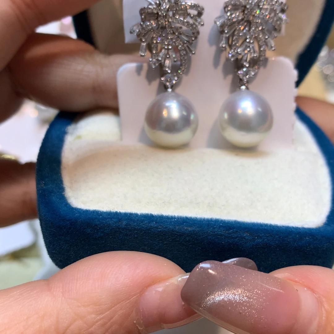 海水珍珠戒指银S925镶嵌