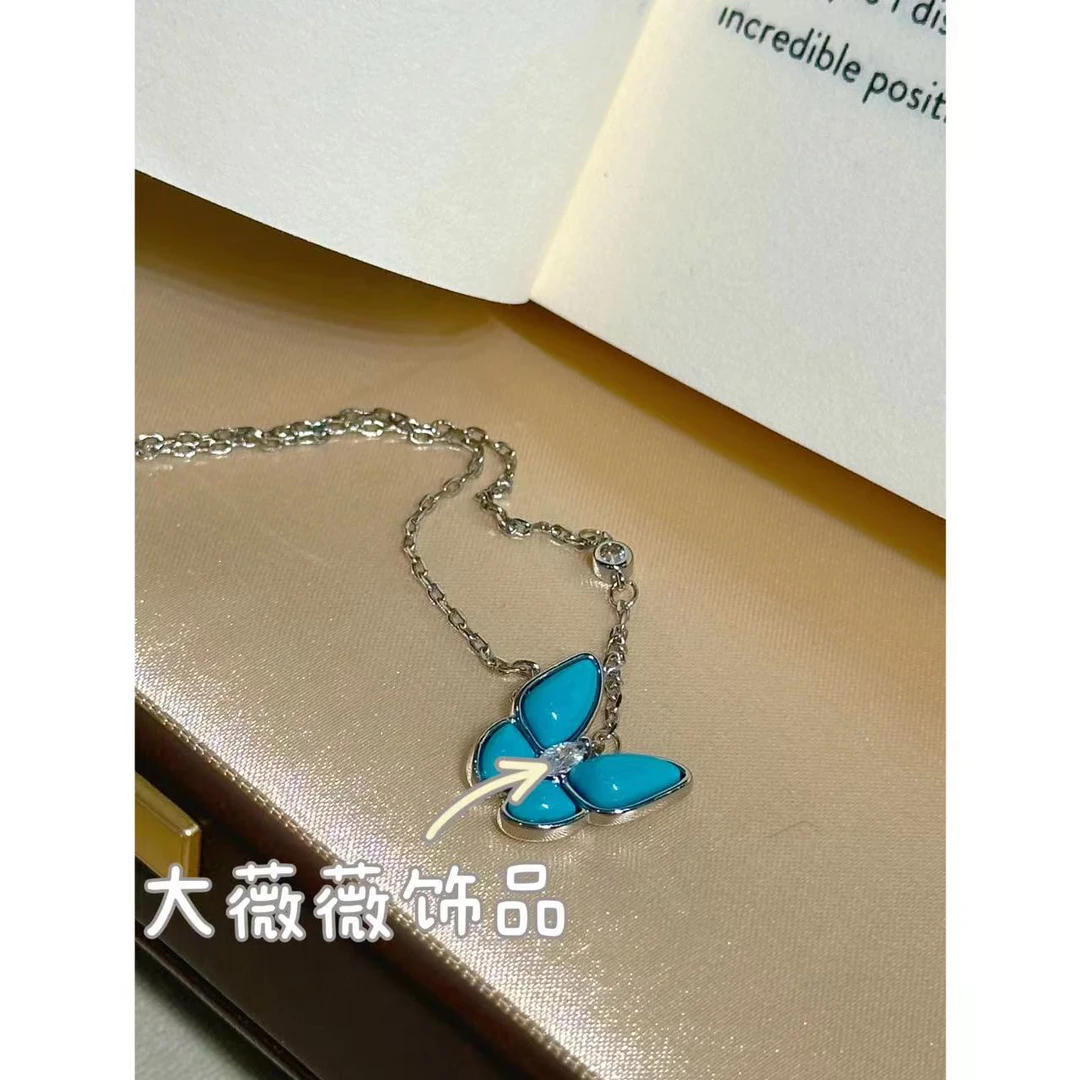 铜合金项链 轻奢蝴蝶设计感项链-67611
