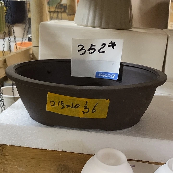 摆件陶盆有孔 微瑕介意勿拍