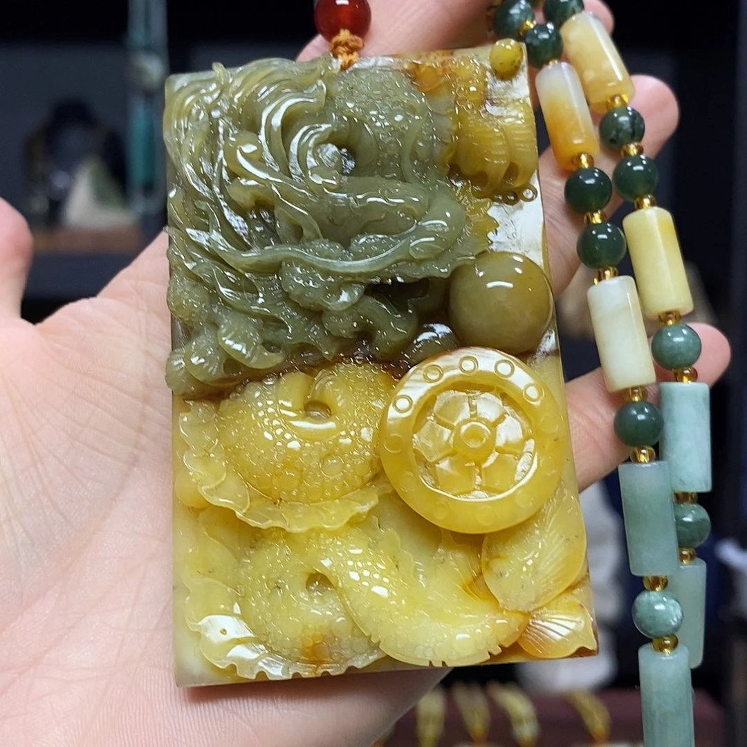 岫玉挂件吊坠手把件未镶嵌