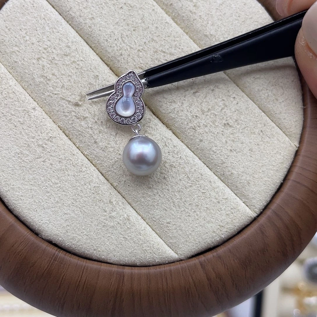 颈饰海水珍珠银S925镶嵌