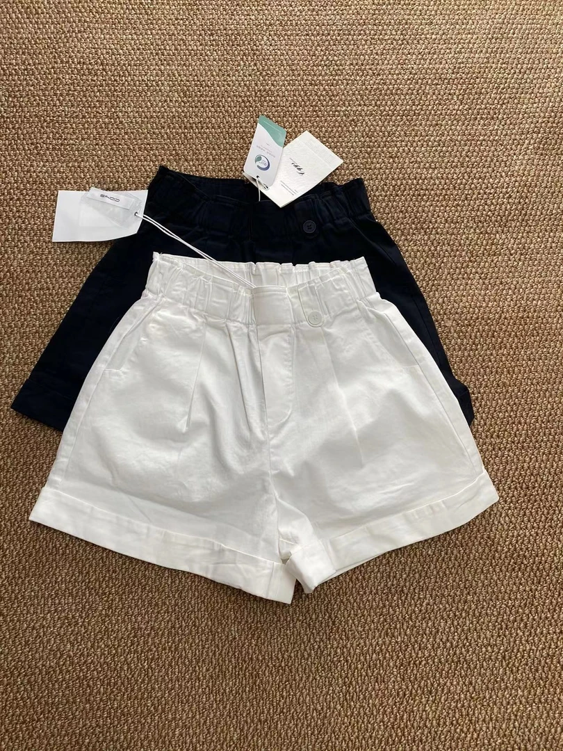 【慧慧精选】夏季新品 100莱塞尔花包短裤