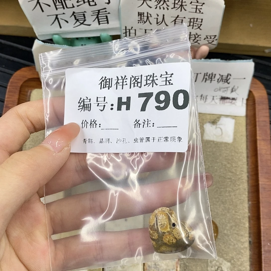 硅化珊瑚（珊瑚玉）未镶嵌颈饰潇**绽