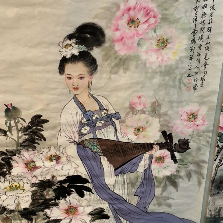 国画8平尺人物画作精品