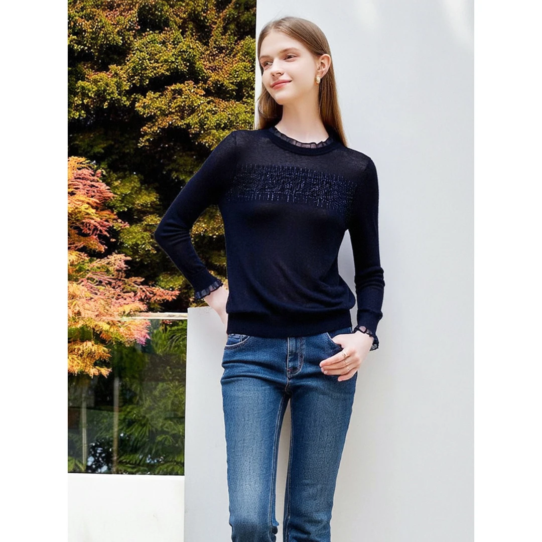 台湾品牌女装高端秋冬新款上衣 若6619A