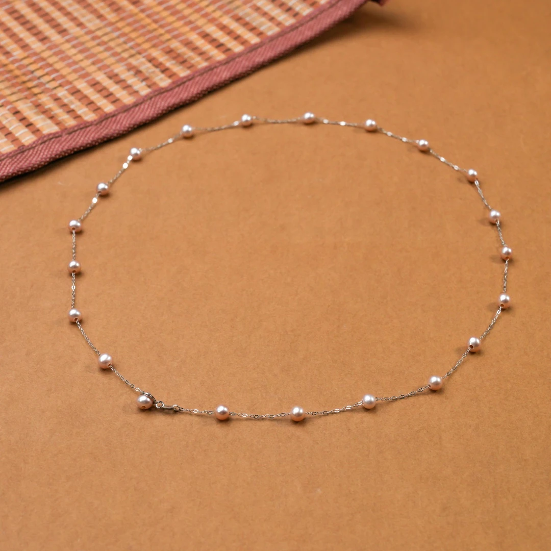 【满天星】天然珍珠满天星极光项链4-5mm多样性发货其一