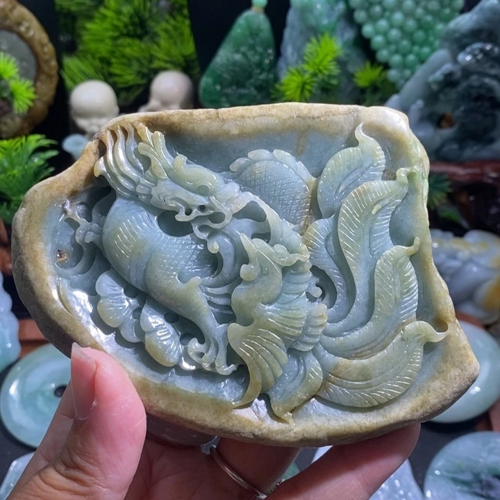 【闪购商品】颈饰未镶嵌翡翠龙凤