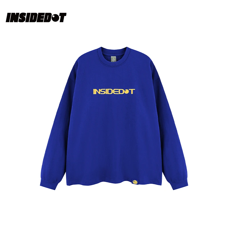 INSIDEDOT 经典系列LOGO长袖T恤男女款潮牌春秋纯棉百搭宽松上衣