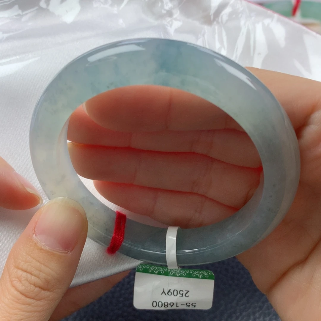 未镶嵌手镯翡翠缅甸天然翡翠A货55正