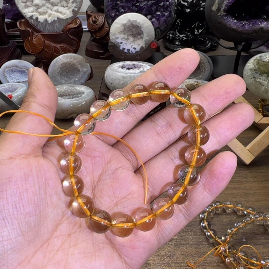 水晶水晶无镶嵌未镶嵌黄水手串