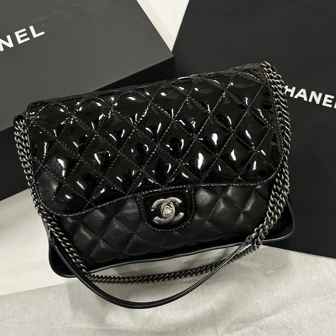 95新 Chanel/香奈儿 多多奢品/香奈儿21开拼皮单肩斜挎包/98新