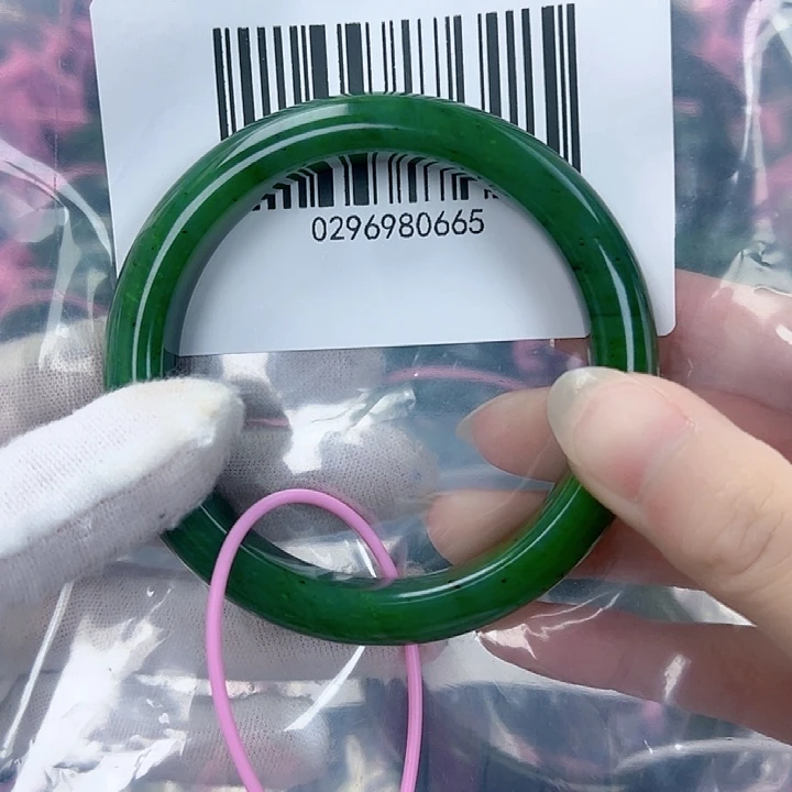 和田玉（碧玉）手镯未镶嵌58