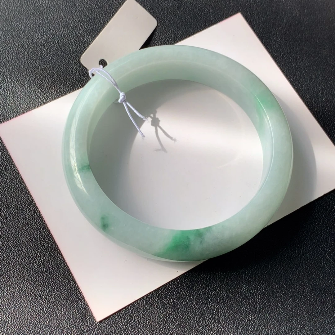 曾***-翡翠未镶嵌手镯55.8-13.7-8