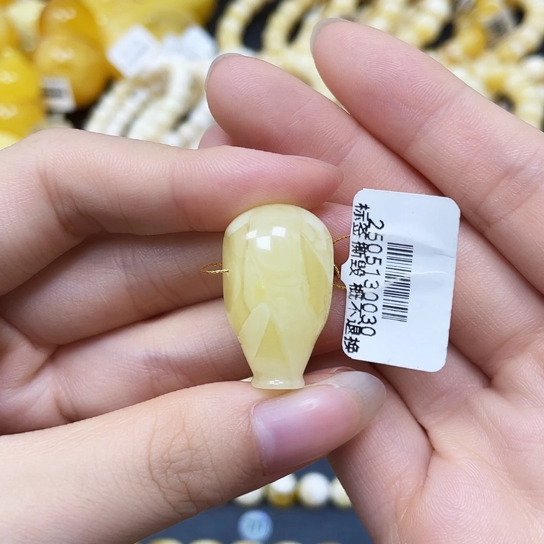 裸石蜜蜡未镶嵌沁色三通15✖️15✖️26mm