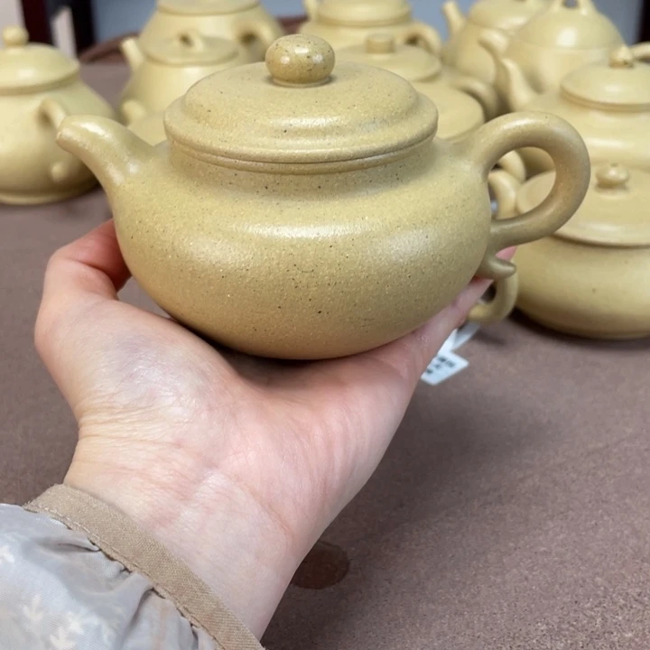 本山绿泥茶壶仿古230毫升