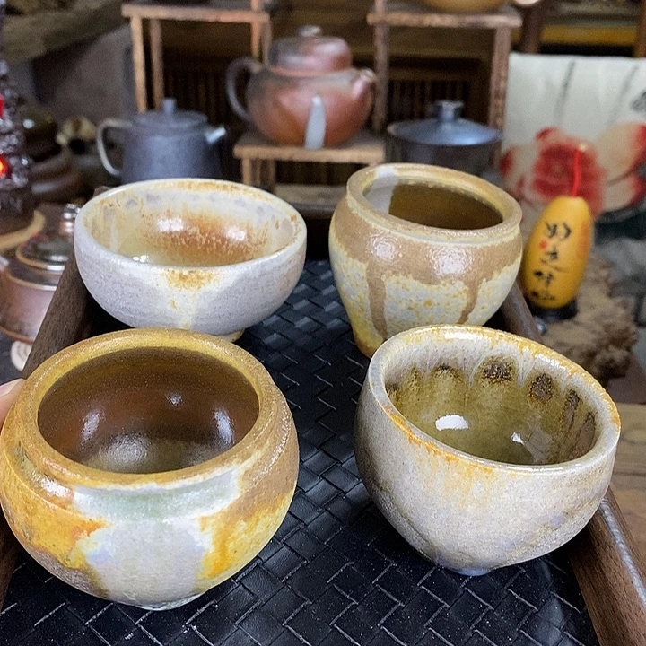5折炸，窑宝复烧白泥主人杯，任选一只，建水紫陶柴烧茶器，00021
