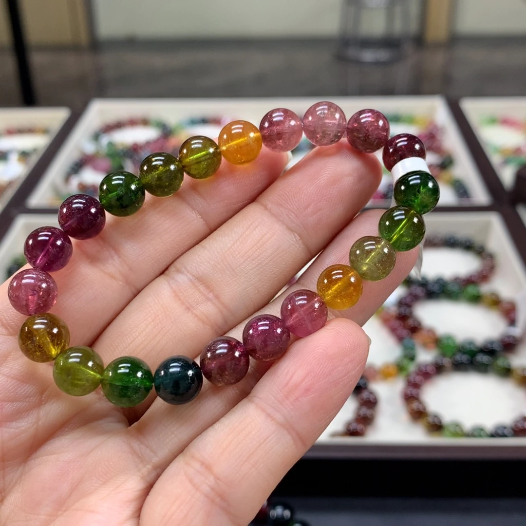 小***子碧玺手链未镶嵌8.8左右