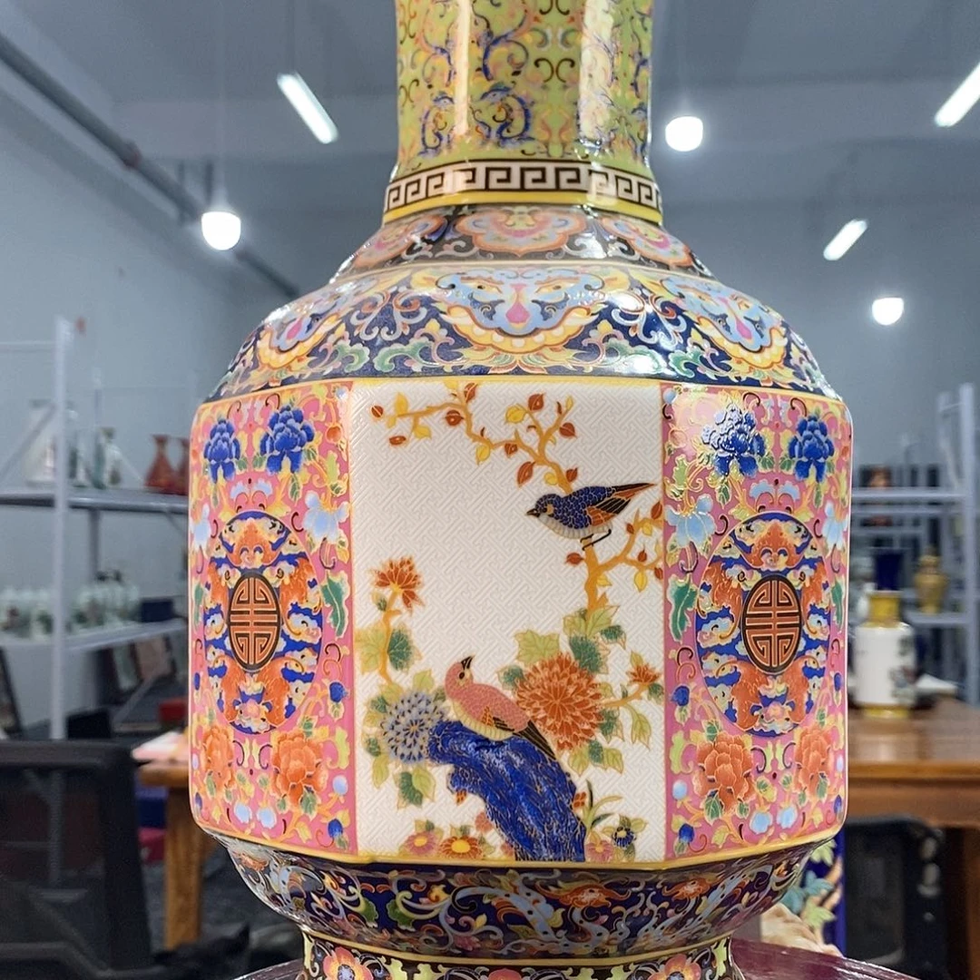 摆件景德镇陶瓷花瓶摆件