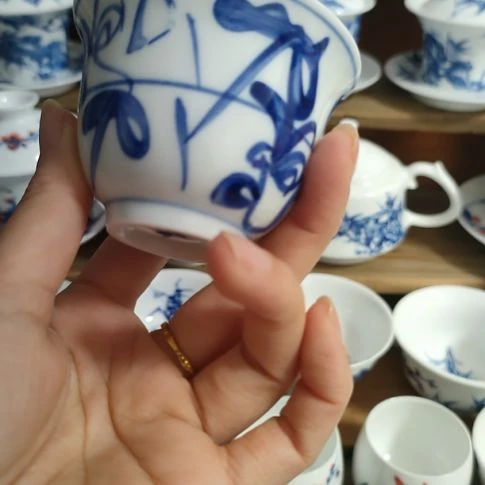 景德镇手绘刀字纹