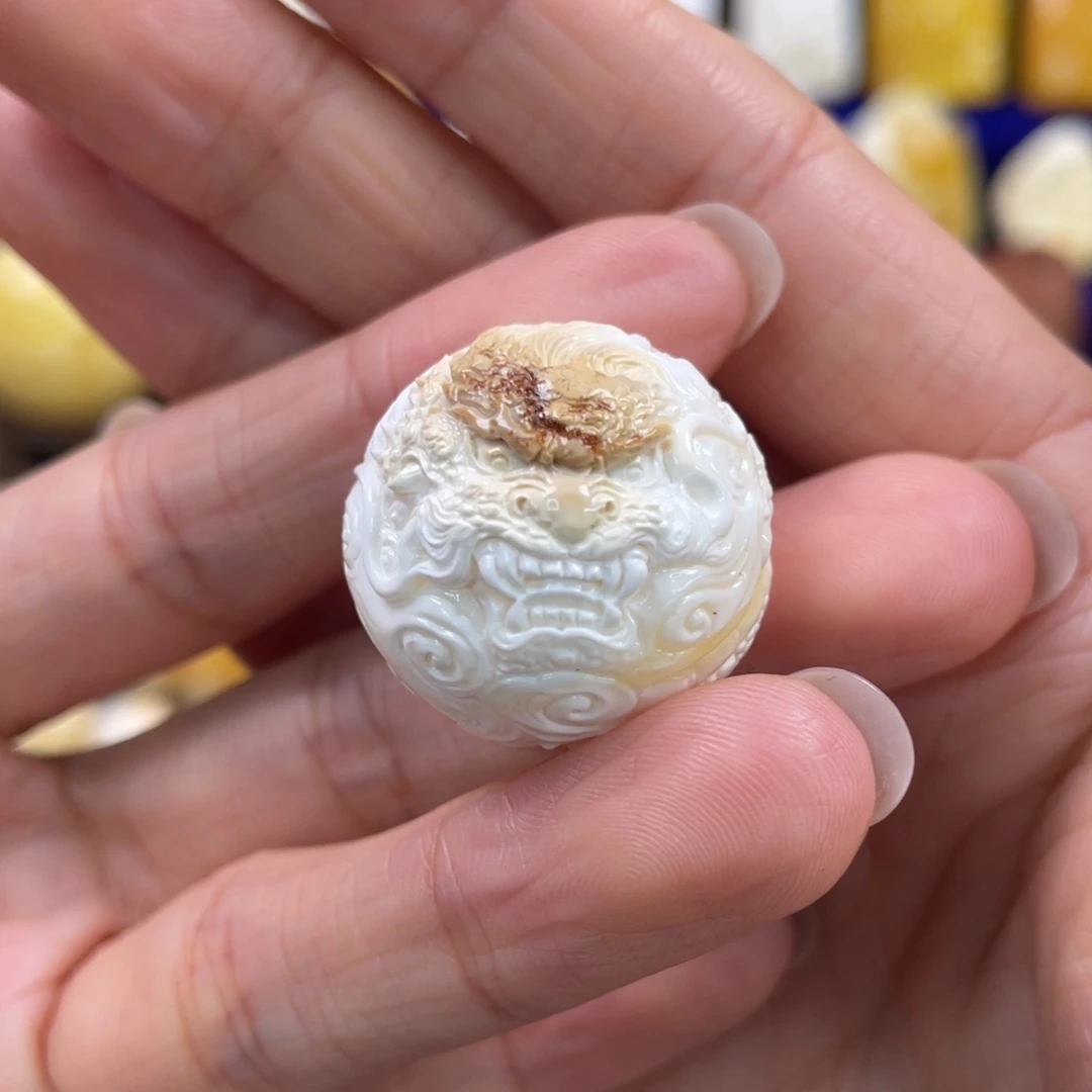 蜜蜡裸石未镶嵌琥珀蜜蜡珠子卡24.9mm