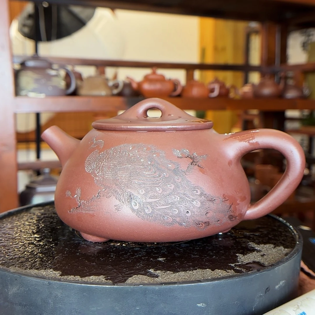茶壶紫砂一墨熊鸿军老师 底槽清 950cc