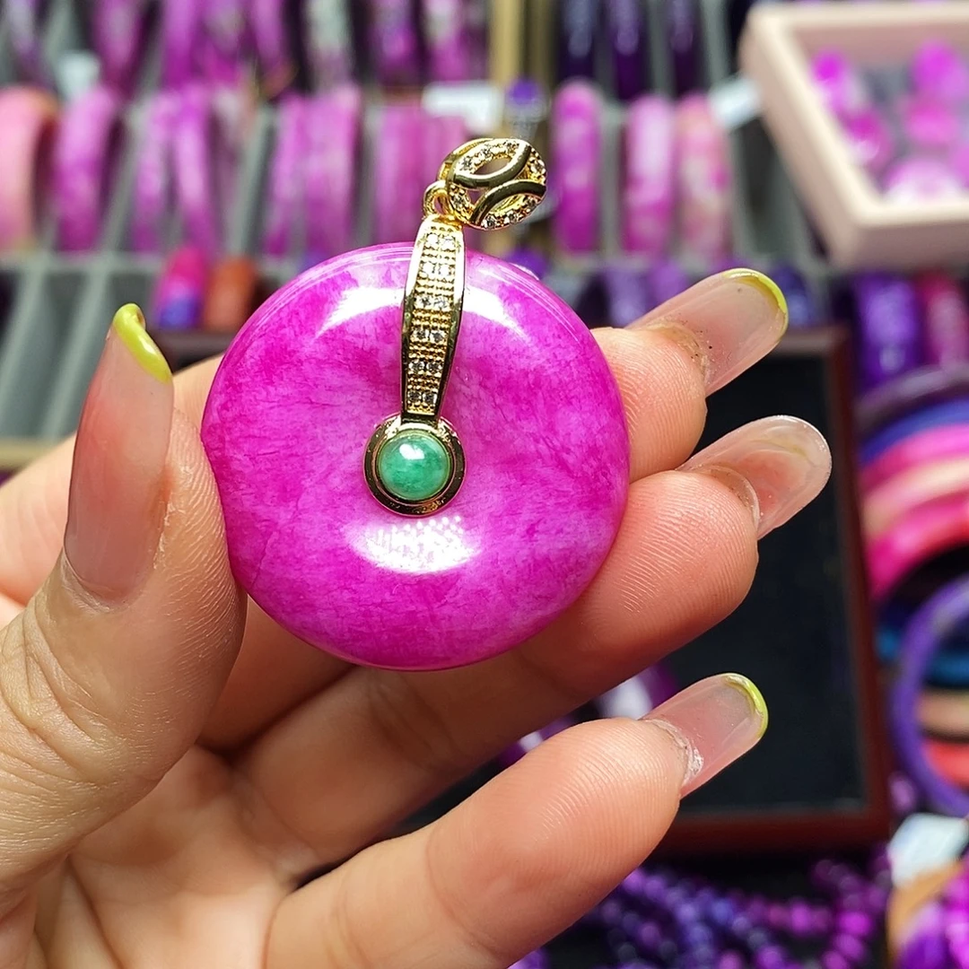 思***坤珐琅非金属平安扣一个