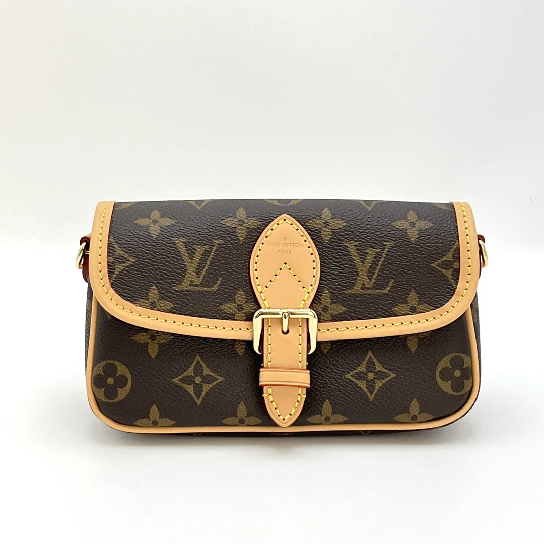99新 LouisVuitton/路易威登 经典老花法棍nano单肩斜挎包 12653