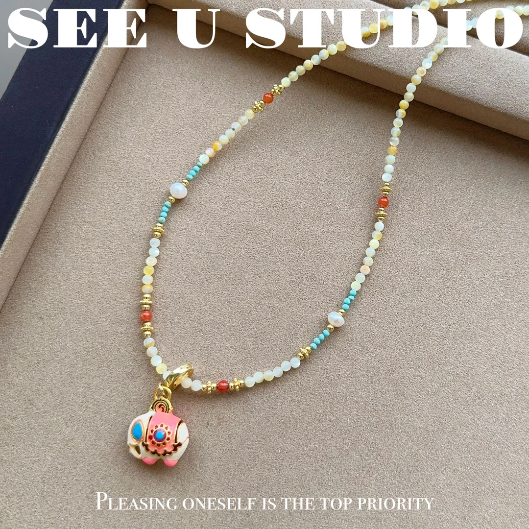 铜合金项链 百搭时尚欧若风【彩虹象】项链