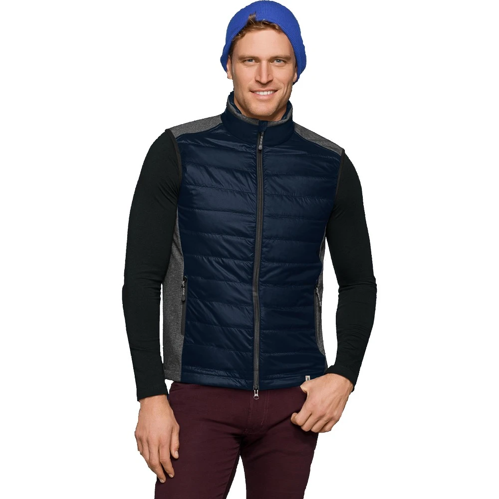 德系牛货 科技动态保暖纤维秋冬男士高端防风雨加绒保暖马甲背心