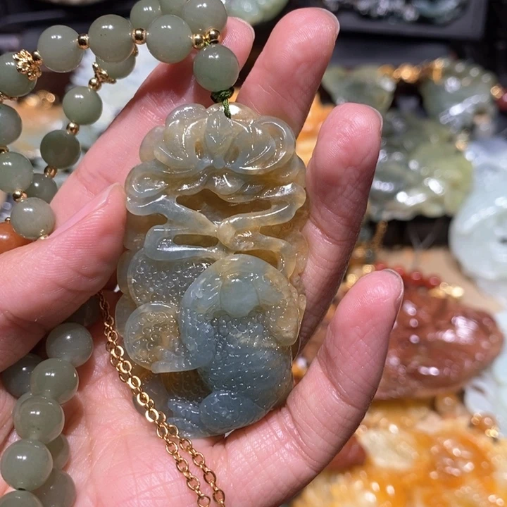 岫玉毛衣链未镶嵌