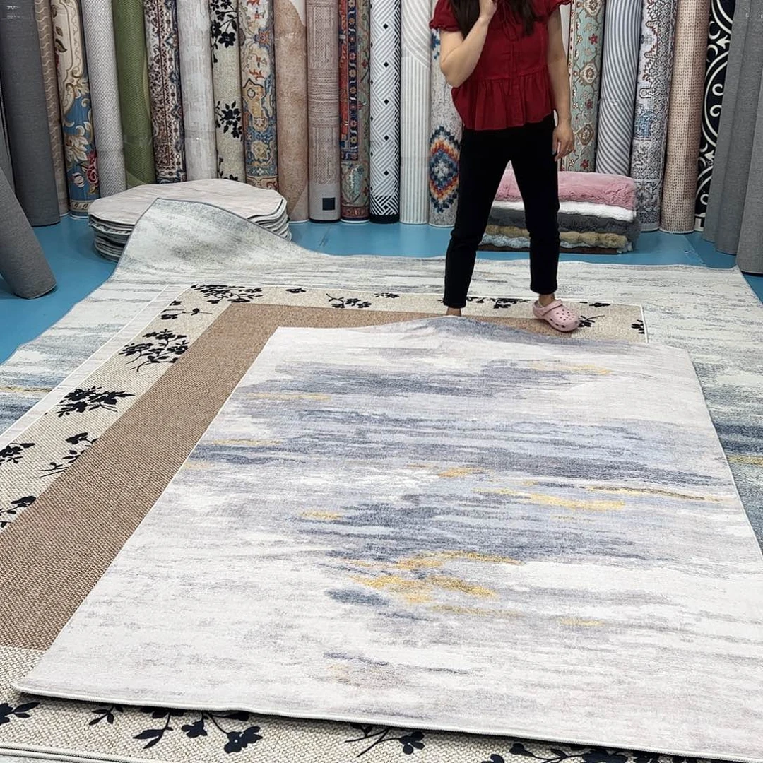 混纺160×230误差±1-3cm精编细砂仿羊绒棉布底微瑕