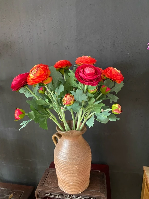 复古欧式高级感家居花艺洋牡丹露莲