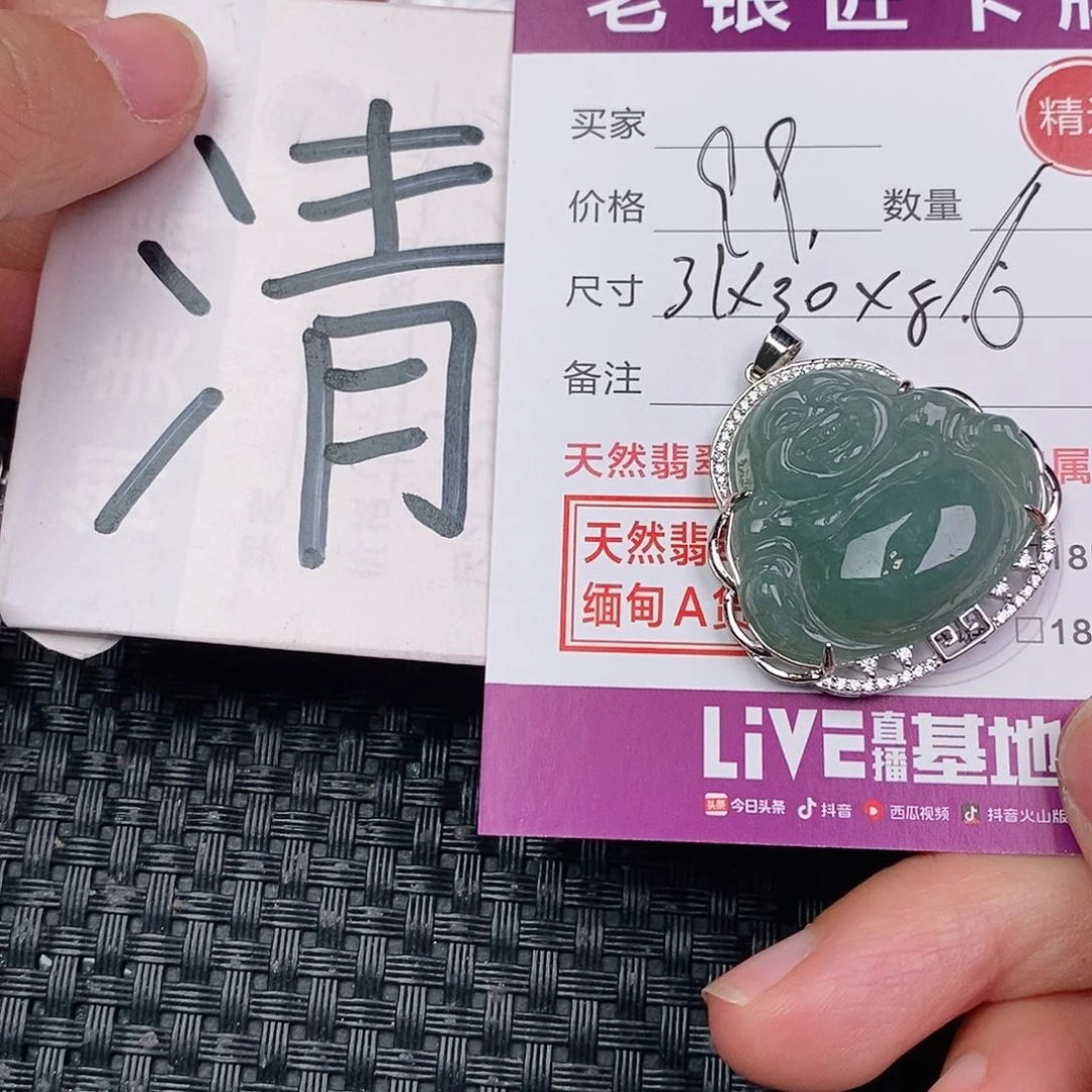 翡翠银S925镶嵌颈饰
