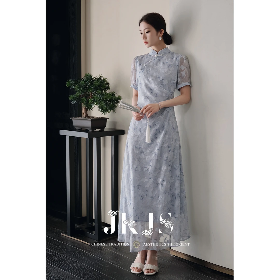 【JKJS】新中式改良旗袍裙夏季日常2025新款女国风气质长裙