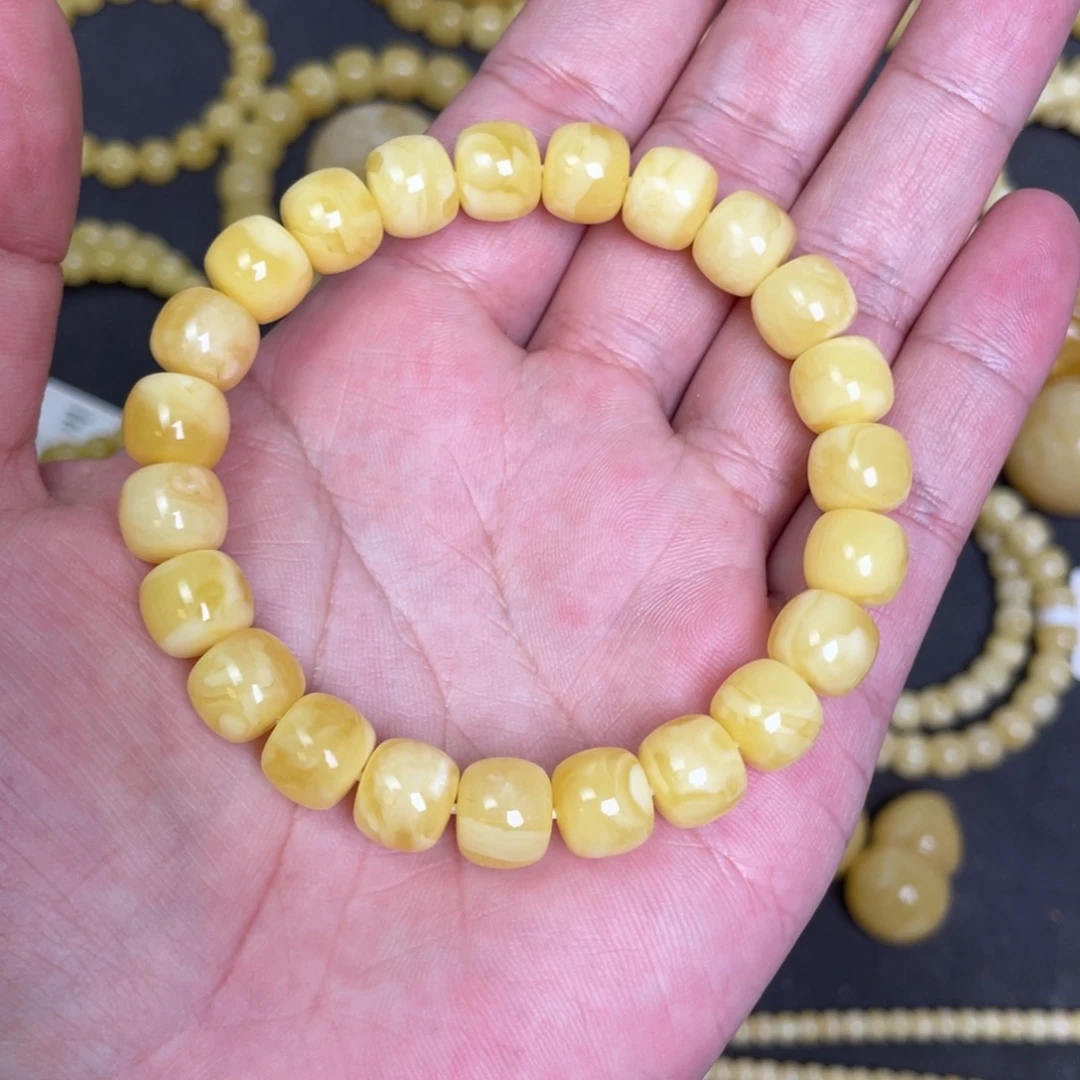 蜜蜡未镶嵌裸石蜜蜡手串10.2mm