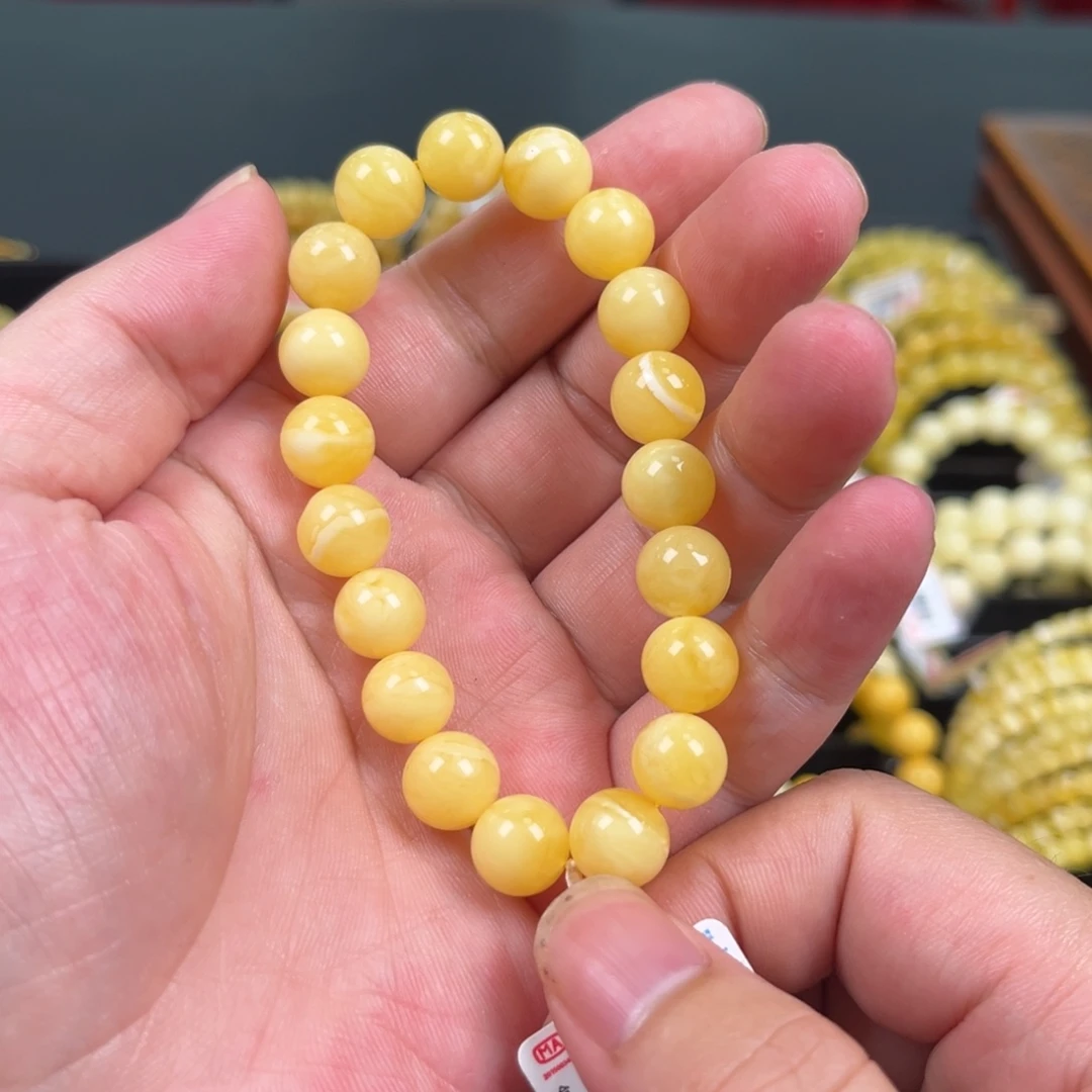 未镶嵌琥珀裸石琥珀手串