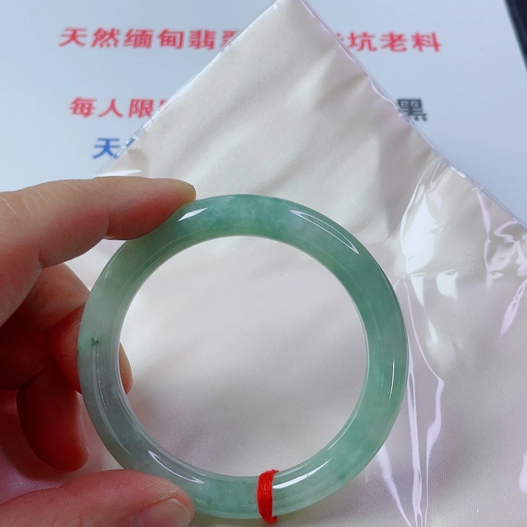 翡翠未镶嵌手镯天然翡翠手镯58
