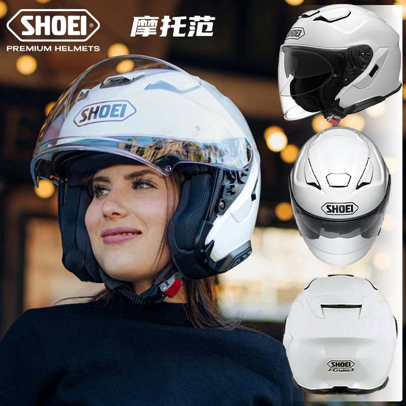 SHOEI J-Cruise3双镜片摩托车复古夏季半盔四季头盔
