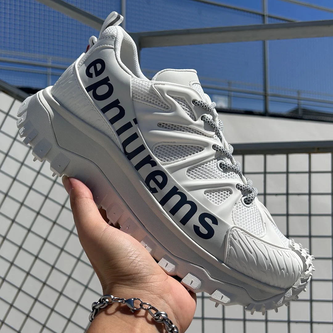 2025秋季新款韩版百搭潮流拼接厚底青年低帮系带耐磨运动休闲男鞋