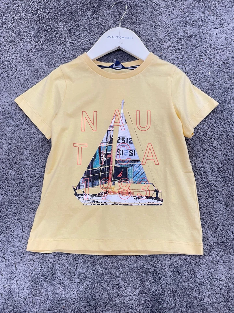 NAUTICA 诺帝卡夏季男童圆领T恤儿童休闲短袖套头上衣库位29