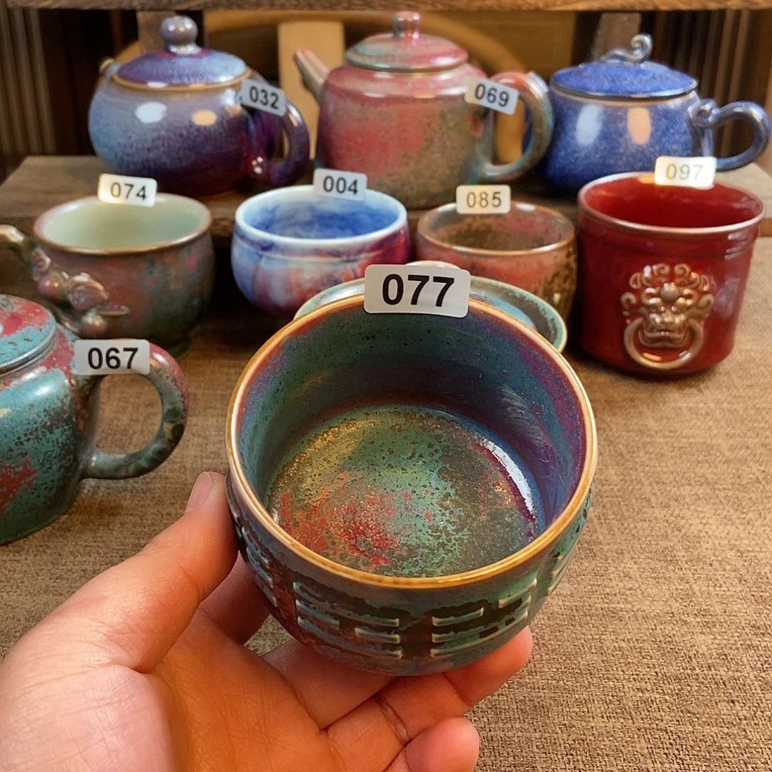 摆件用****6钧瓷主人杯杯