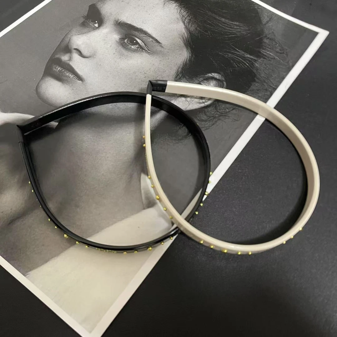 鸽鸽醋酸两色细发箍