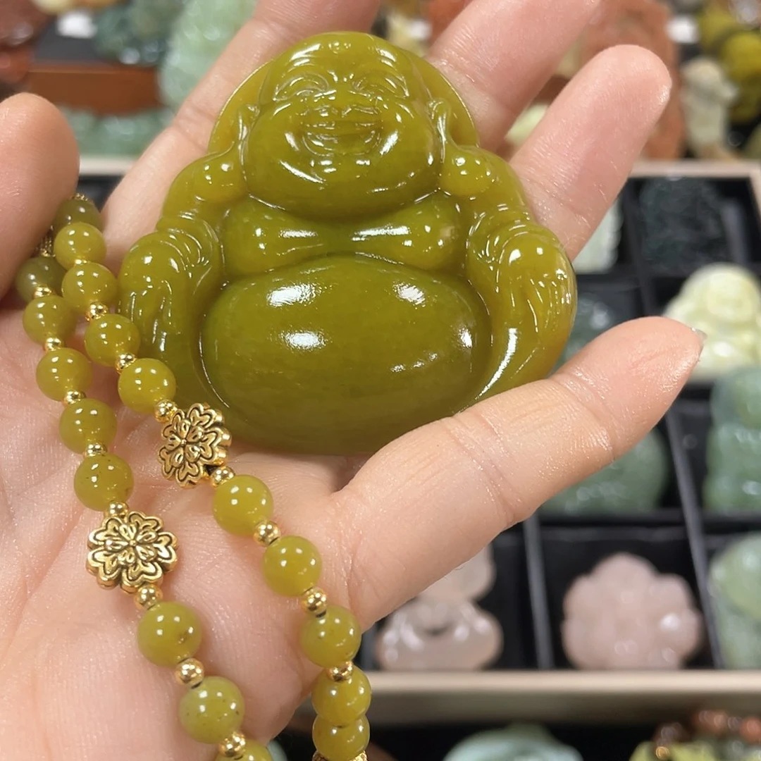 蛇纹石玉颈饰未镶嵌